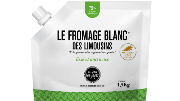 Fromage blanc 7,9% en poche de 1,5 kg  - photo : adndesign